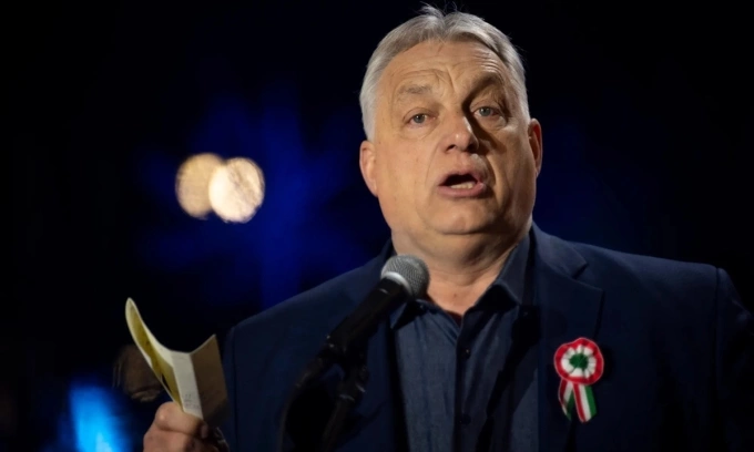 Thủ tướng Viktor Orban trong một buổi vận động bầu cử - hình ảnh về một thời kỳ cầm quyền dựa trên sự kiểm soát tuyệt đối. Ảnh: AP